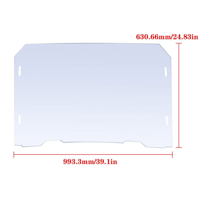 DURAFORCE Polycarbonate Full Windshield for Polaris 2020 RZR Trail S 900/1000