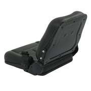 DURAFORCE Adjustable Forklift Tractor Seat with Fold Down Back & Seatbelt Switch Universal