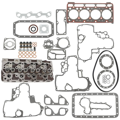DURAFORCE Kubota V1702 V1702B Cylinder Head & Gasket Kit for Bobcat 1600 733 743