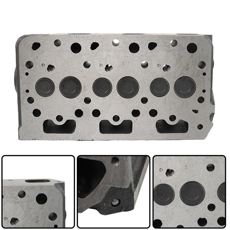 DURAFORCE Kubota D722 Cylinder Head with Valves 17575-03042 16873-03043 16689-03049