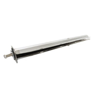DURAFORCE 30" Stainless Steel Semi Truck Tapered Straight Mud Flap Hanger 1 1/8 Bolt