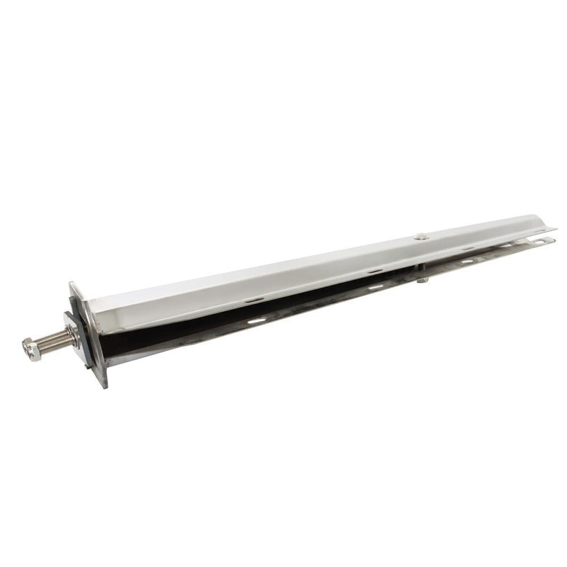 DURAFORCE 30" Stainless Steel Semi Truck Tapered Straight Mud Flap Hanger 1 1/8 Bolt