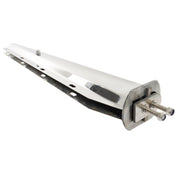 DURAFORCE 30" Stainless Steel Semi Truck Tapered Straight Mud Flap Hanger 1 1/8 Bolt