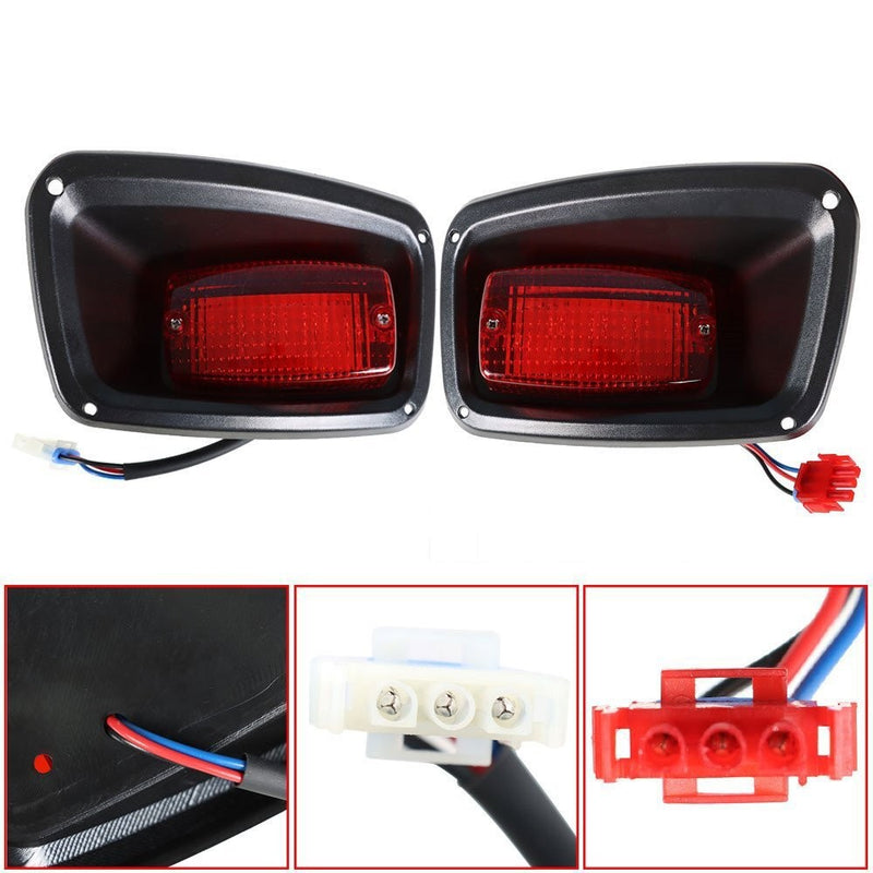 DURAFORCE 1996+ EZ-GO TXT 12V LED Rear Tail Lights 2PCS Golf Cart Taillight Replacement
