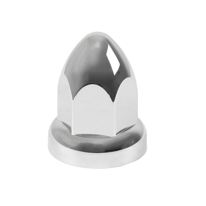 DURAFORCE Set of 20 Chrome 33mm Truck Lug Nut Covers w/ Flange Push-On Caps 2-3/8" High