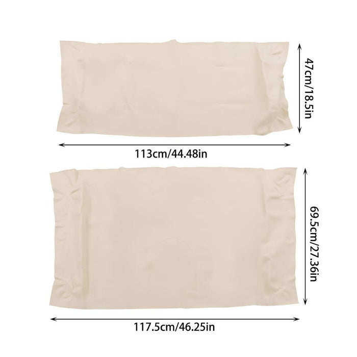 DURAFORCE 2PC White Faux Leather Front Seat Covers for Golf Cart Club Car Precedent