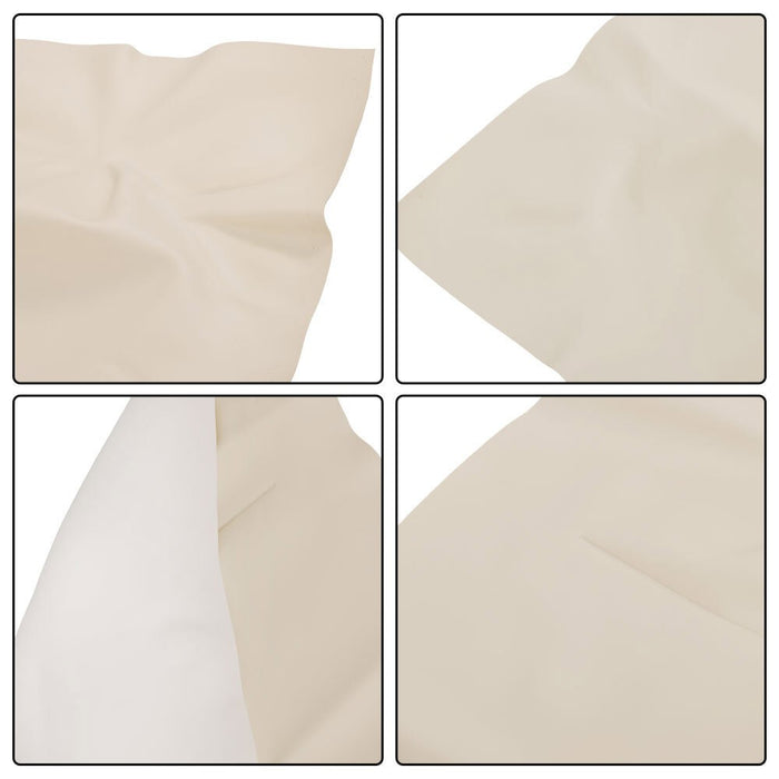 DURAFORCE 2PC White Faux Leather Front Seat Covers for Golf Cart Club Car Precedent