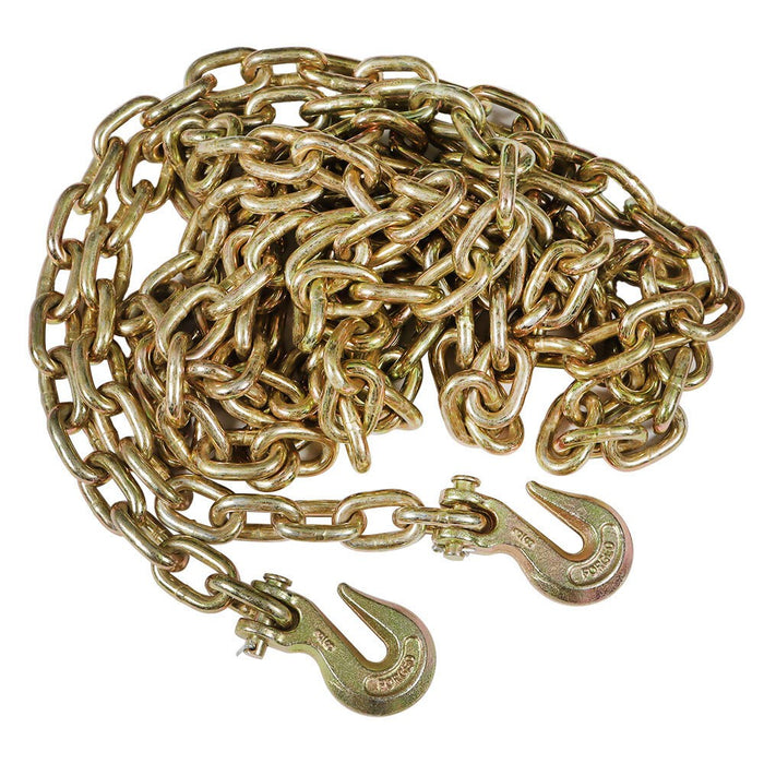 DURAFORCE 2PCS Grade 70 3/8" Tow Chain Hooks Tie Down Binder Truck Heavy Duty G70