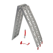 DURAFORCE Aluminum Folding Motorcycle Loading Ramp for Lawn Mower Truck Trailer - 1pc