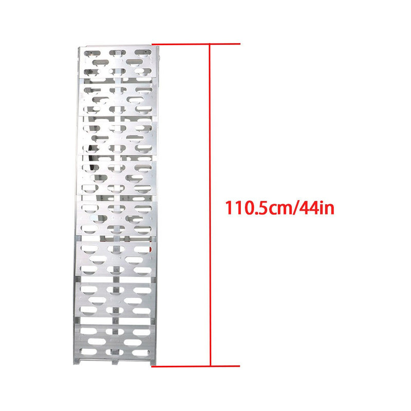 DURAFORCE Aluminum Folding Motorcycle Loading Ramp for Lawn Mower Truck Trailer - 1pc