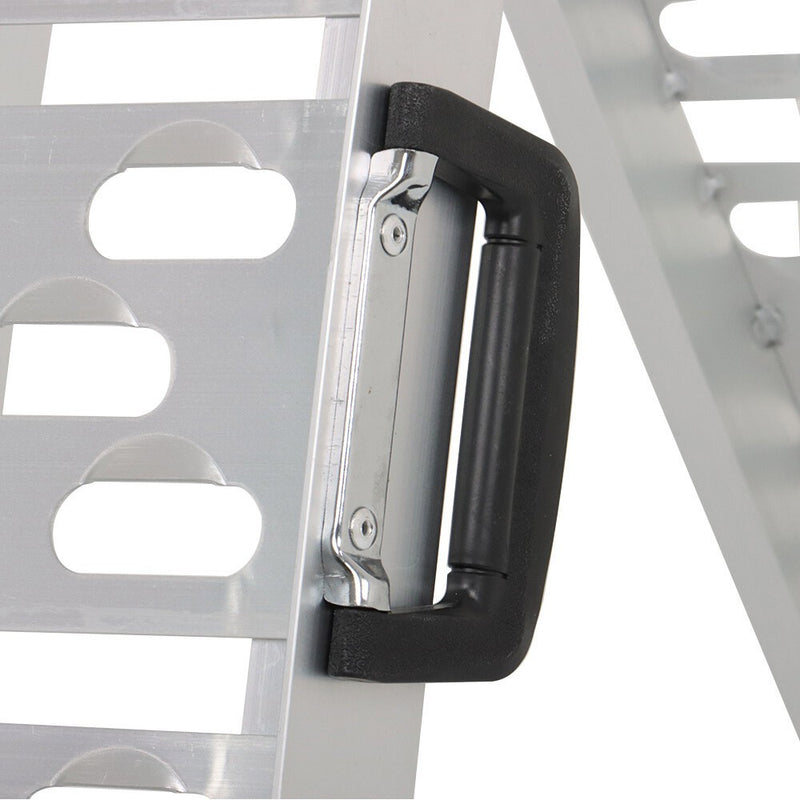 DURAFORCE Aluminum Folding Motorcycle Loading Ramp for Lawn Mower Truck Trailer - 1pc