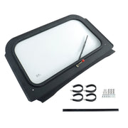 DURAFORCE Polaris RZR Full Glass Windshield w/ Wiper Black 800 XP 900 570 2008-2014