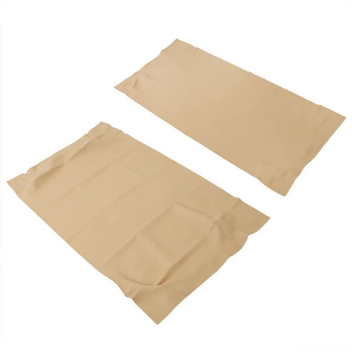 DURAFORCE Tan Multicolor Faux Leather Golf Cart Front Seat Covers for Club Car Precedent