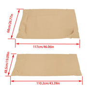 DURAFORCE Tan Multicolor Faux Leather Golf Cart Front Seat Covers for Club Car Precedent