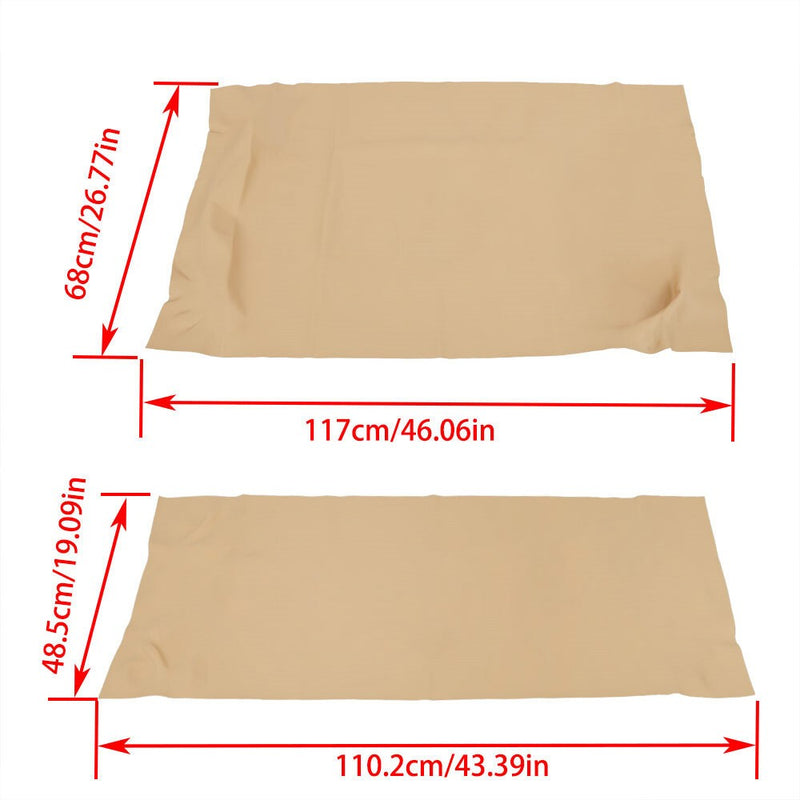DURAFORCE Tan Multicolor Faux Leather Golf Cart Front Seat Covers for Club Car Precedent