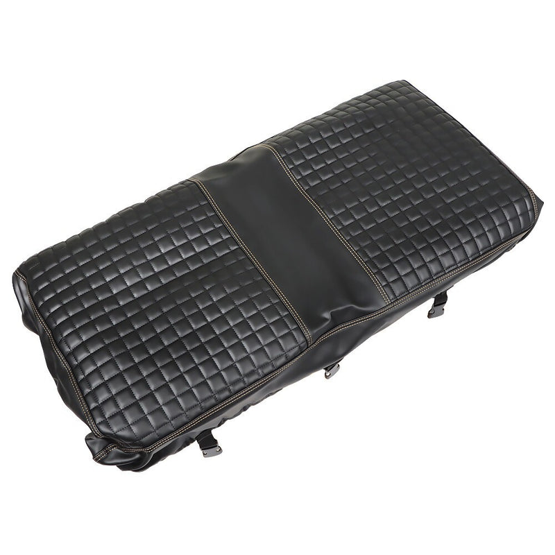 DURAFORCE Black Golf Cart Diamond Seat Cover Kit for Club Car Precedent 2PCS