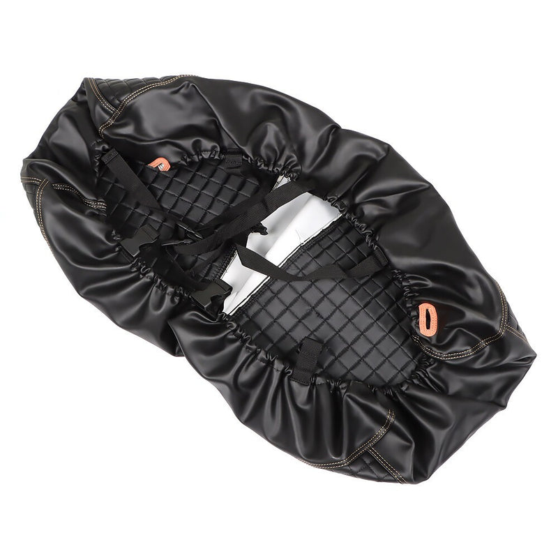 DURAFORCE Black Golf Cart Diamond Seat Cover Kit for Club Car Precedent 2PCS