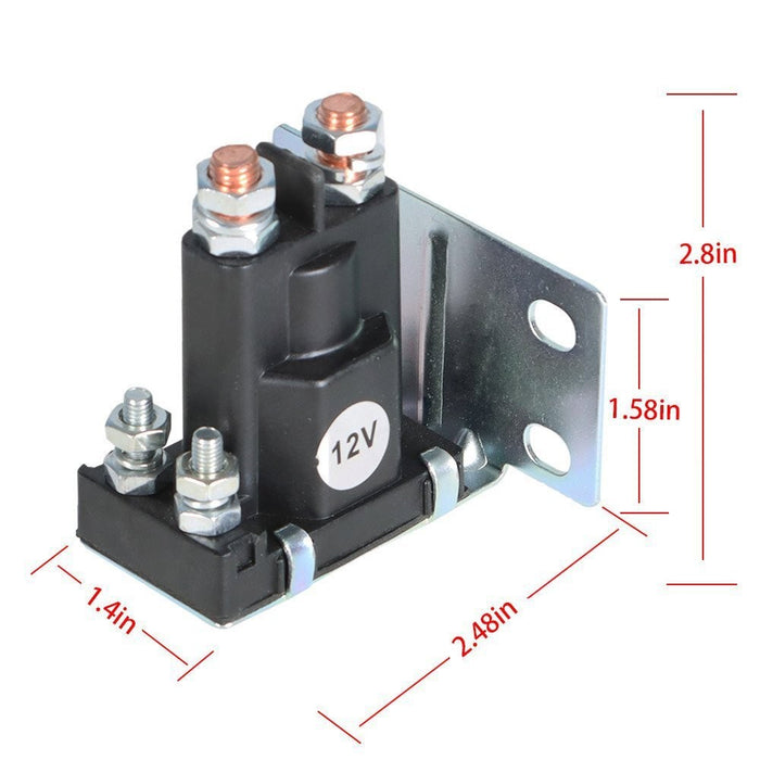 DURAFORCE 12V 4-Terminal Solenoid for EZGO Gas Marathon 2/4 Cycle 1979-1994 16542-G1