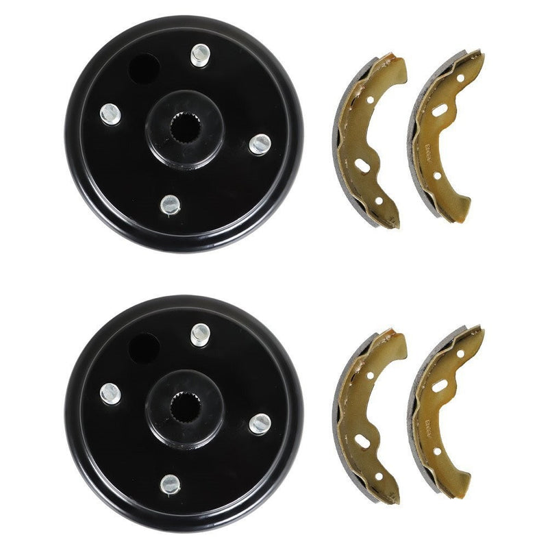 DURAFORCE Ezgo Rear Brake Hub Drum & Shoe Kit for 1996+ TXT Electric Golf Carts