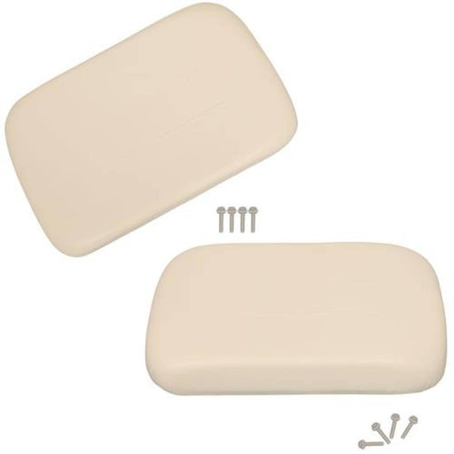 DURAFORCE White 2PCS Golf Cart Seat Back Cushions for Club Car DS 1979-2000.5