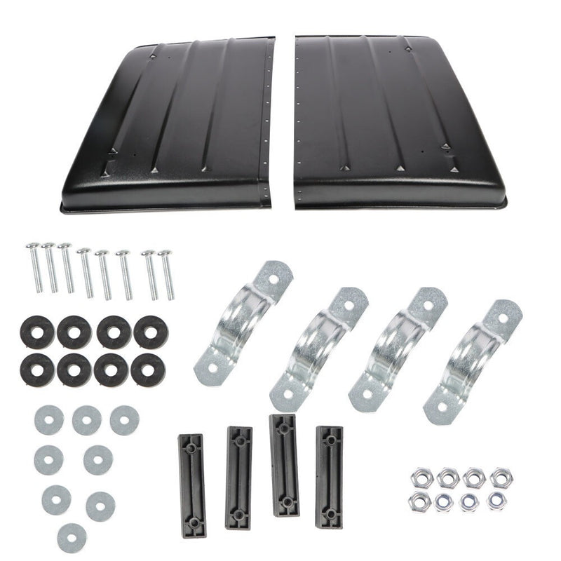 DURAFORCE New Black Plastic Hard Top Roof for 2005-2022 Kawasaki Mule 600/610 SX 4X4