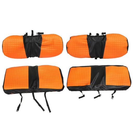DURAFORCE Orange Seat Covers for Yamaha Drive/Drive 2 Golf Carts 2007-Up Front & Rear
