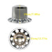 DURAFORCE 2 Pair 33mm Chrome Rear Wheel Axle Covers Hub Caps Lug Nuts Semi Truck