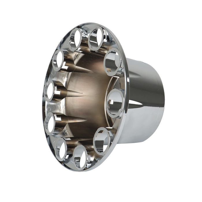 DURAFORCE 2 Pair 33mm Chrome Rear Wheel Axle Covers Hub Caps Lug Nuts Semi Truck