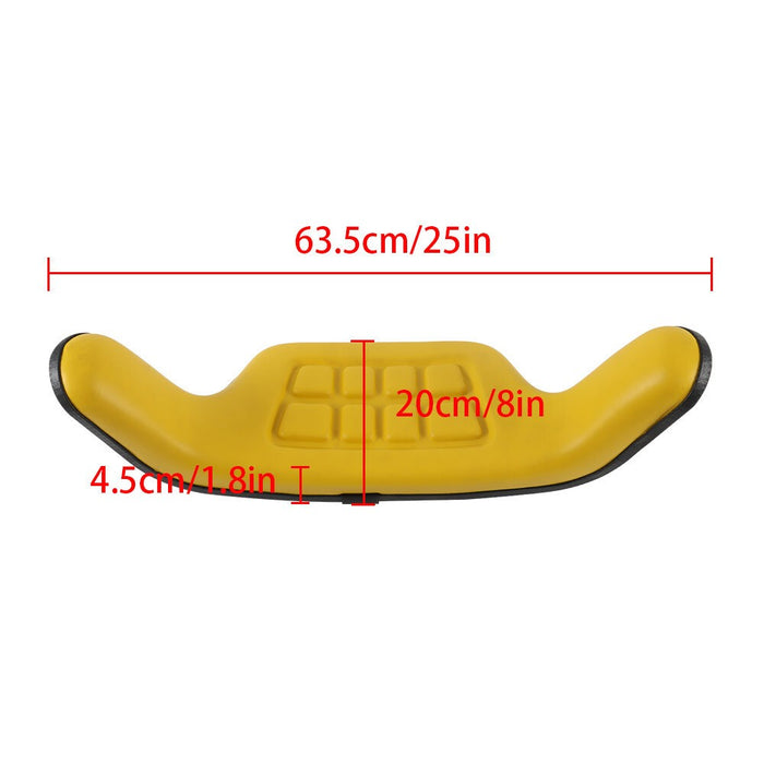 DURAFORCE 2-Piece Yellow Seat Cushion for John Deere 310 310A 310B 401 Backhoe Loader