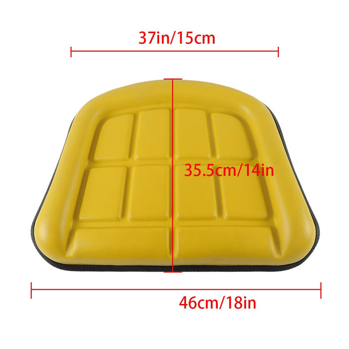 DURAFORCE 2-Piece Yellow Seat Cushion for John Deere 310 310A 310B 401 Backhoe Loader
