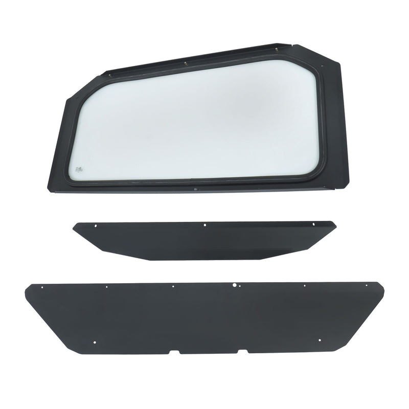 DURAFORCE Full Glass Windshield with Sun Visor UV Protect for 17-24 Can-Am Maverick X3
