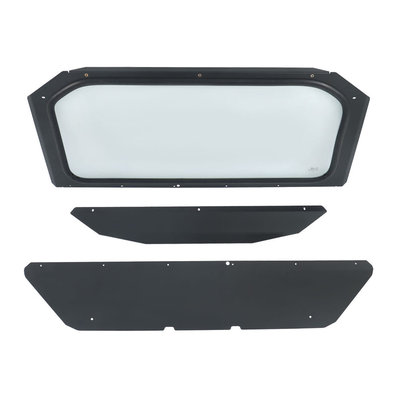 DURAFORCE Full Glass Windshield with Sun Visor UV Protect for 17-24 Can-Am Maverick X3