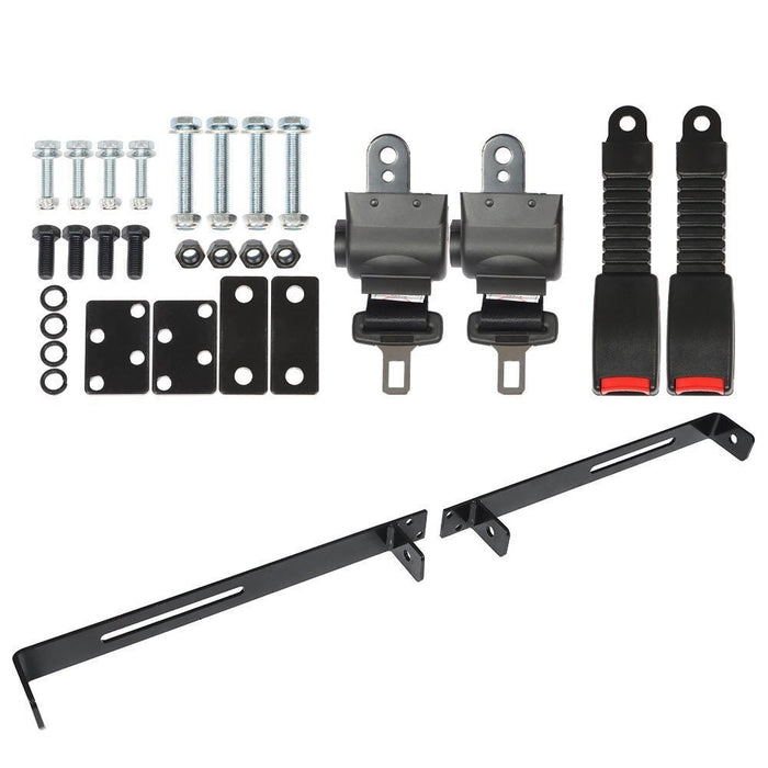 DURAFORCE Golf Cart Retractable Seat Belt Bracket Kit for EZGO Yamaha 35" 42" 6.9