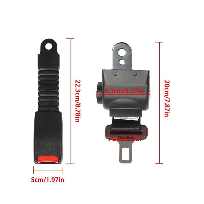 DURAFORCE Golf Cart Retractable Seat Belt Bracket Kit for EZGO Yamaha 35" 42" 6.9