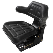 DURAFORCE Black Tractor Suspension Seat with Armrest for Ford, New Holland & John Deere