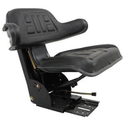 DURAFORCE Black Tractor Suspension Seat with Armrest for Ford, New Holland & John Deere