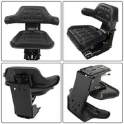 DURAFORCE Black Tractor Suspension Seat with Armrest for Ford, New Holland & John Deere