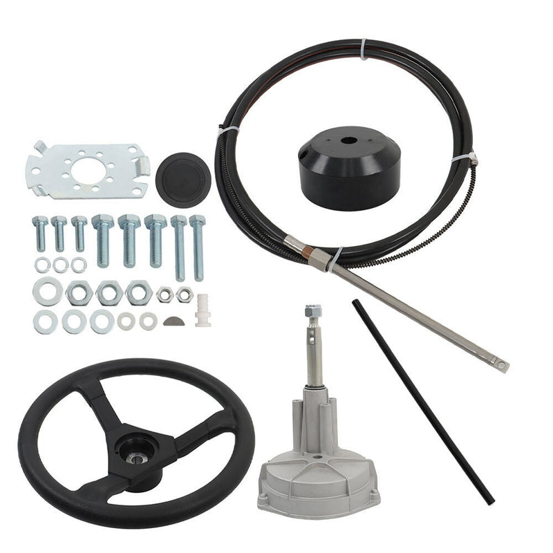 DURAFORCE Rotary Outboard Steering Kit SS13712 12ft Marine Cable System