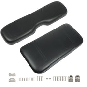 DURAFORCE Black Golf Cart Front Seat Cushion & Backrest for EZGO Medalist TXT 1994-2013