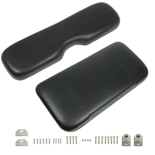 DURAFORCE Black Golf Cart Front Seat Cushion & Backrest for EZGO Medalist TXT 1994-2013