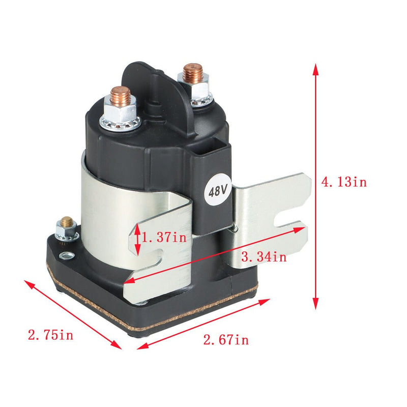DURAFORCE 48V 4-Terminal Solenoid for Yamaha G29 Golf Cart JU6-H1950-00 Drive Motor