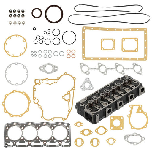 DURAFORCE Kubota V1505 Engine Cylinder Head with Gasket Kit New Fit V1505D V1505T E