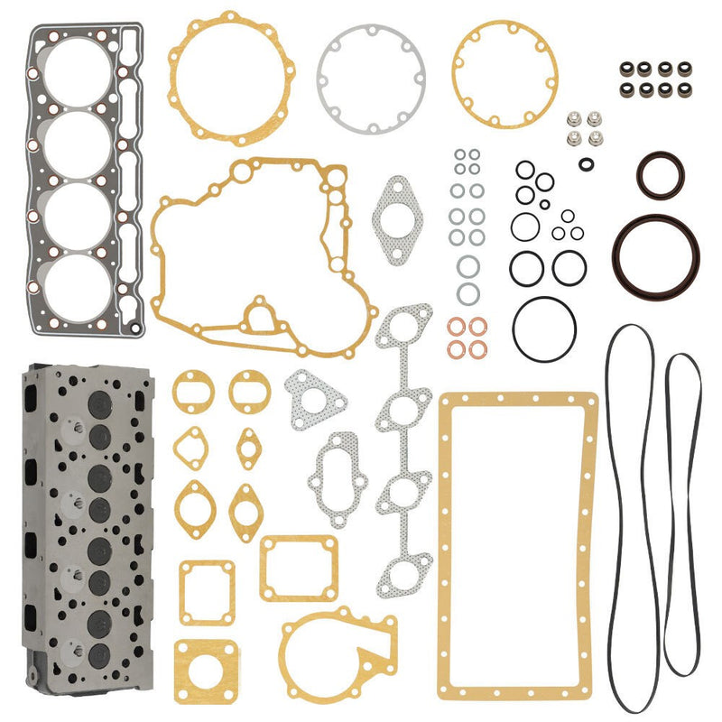 DURAFORCE Kubota V1505 Engine Cylinder Head with Gasket Kit New Fit V1505D V1505T E