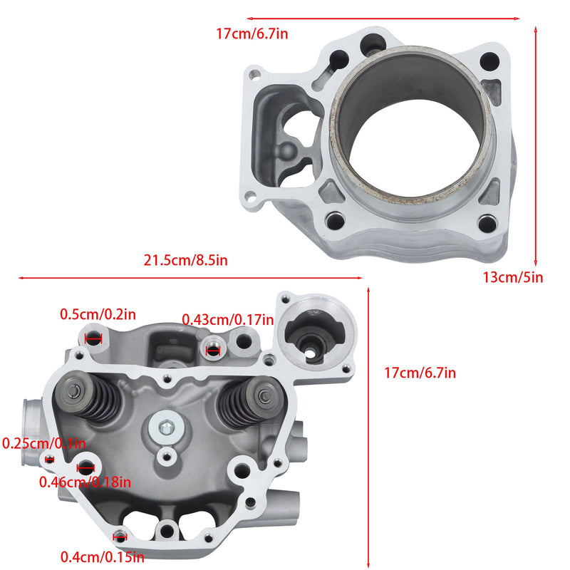 DURAFORCE Honda TRX420 Cylinder Rebuild Kit + Head & Piston 2009-2024 Replacement