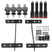 DURAFORCE EZGO Yamaha Club Car Golf Cart Seat Belts w/ Brackets 35x6.9 Inches Kit
