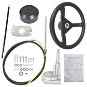 DURAFORCE Marine Engine Turbine Rotary Steering System 10FT SS13710 Boat Cable Wheel