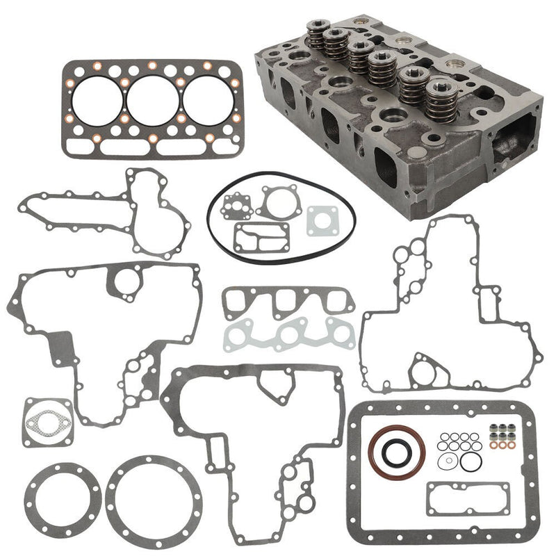 DURAFORCE Kubota D1402 Cylinder Head w/ Valves Gasket for Bobcat Scat Trak Complete
