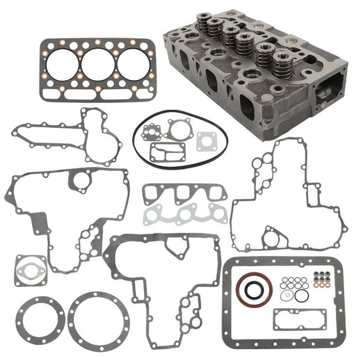 DURAFORCE Kubota D1402 Cylinder Head w/ Valves Gasket for Bobcat Scat Trak Complete