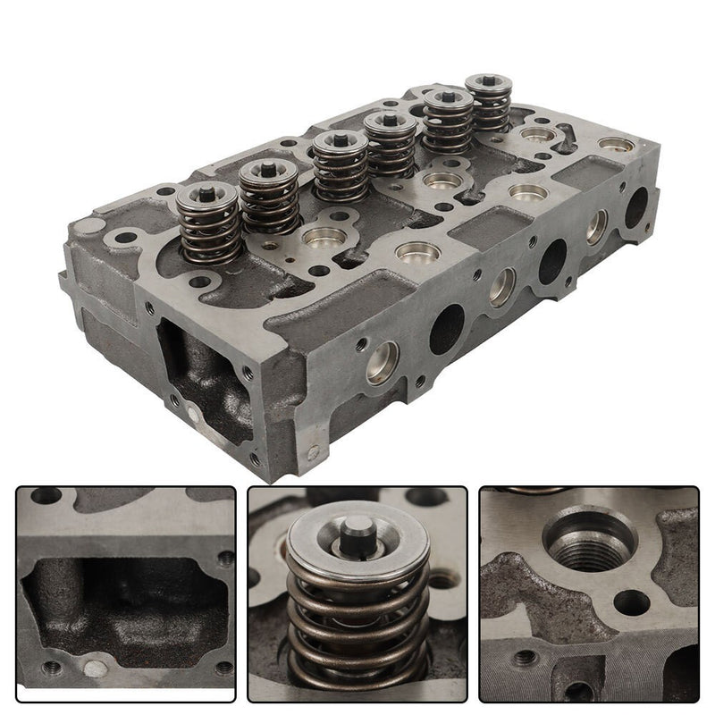 DURAFORCE Kubota D1402 Cylinder Head w/ Valves Gasket for Bobcat Scat Trak Complete