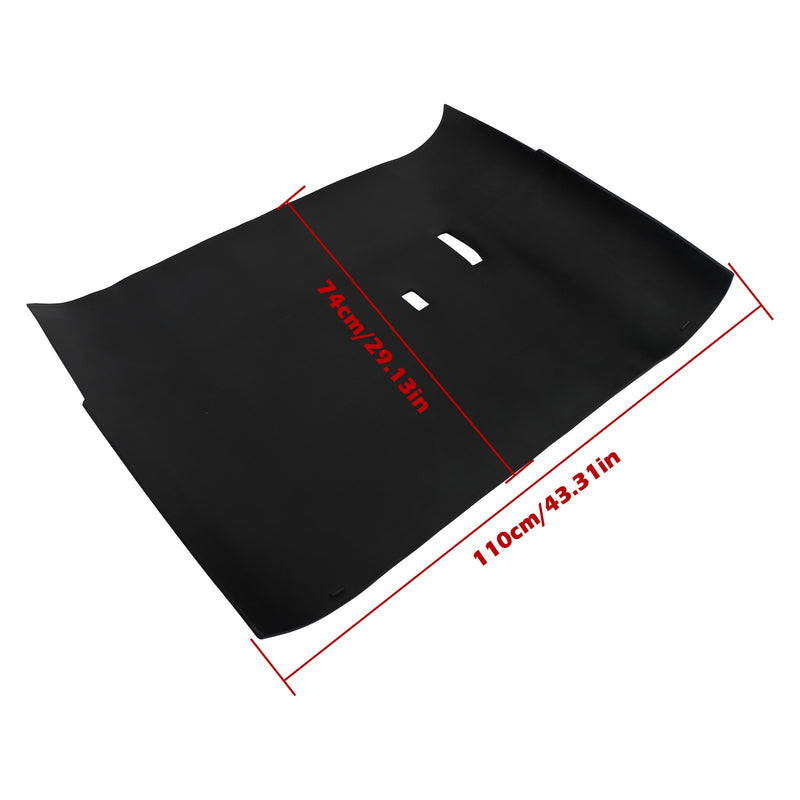 DURAFORCE Club Car DS 1982-Up Floor Mat Black Rubber Golf Cart Replacement 1PCS